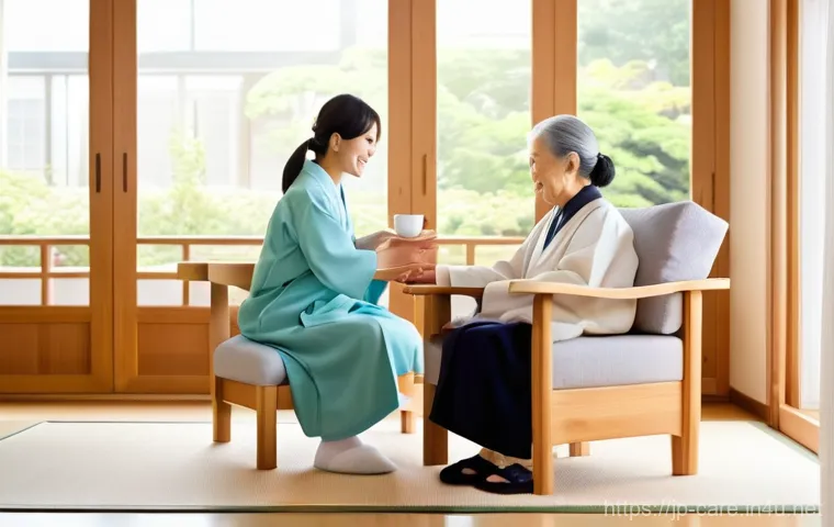 요양병원 의료비 지원 프로그램 - Image Prompt 1: Compassionate Care in a Modern Facility**